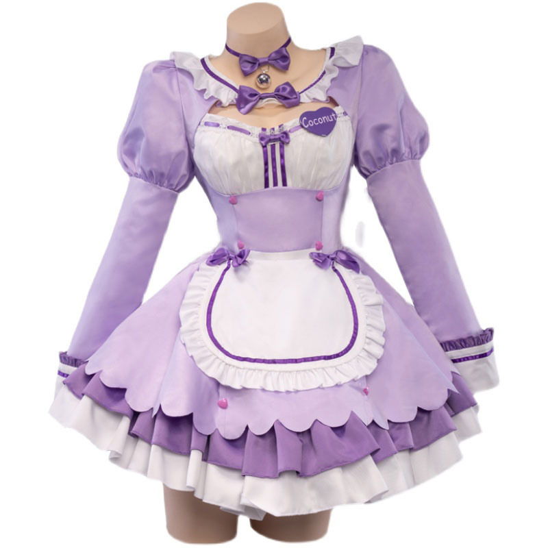 NEKOPARA　ネコぱら メイド服　ココナツ　紫色　　　