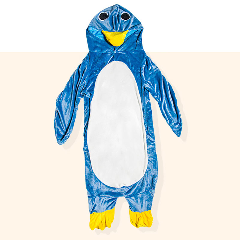 ペンギン動物 コスチューム ホームウェア 寝間着 パーティー コスプレ  大人 ユニセックス