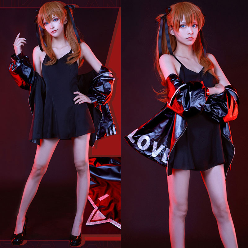 新世紀エヴァンゲリオン  EVA明日香　ASS ワンピース　黒色