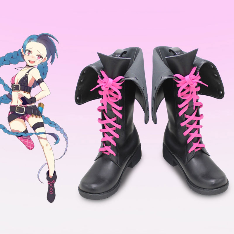 LoL　リーグ・オブ・レジェンド Jinx　ジンクス　靴　クラシック風　ブーツ