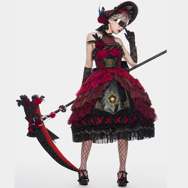 ロリィタ ワンピース　ジャンパースカート　ゴスロリ