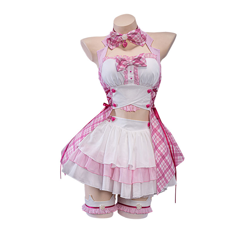 NEKOPARA　ネコぱら　ショコラ　コスチューム　ピンク　チェック　ライブ服