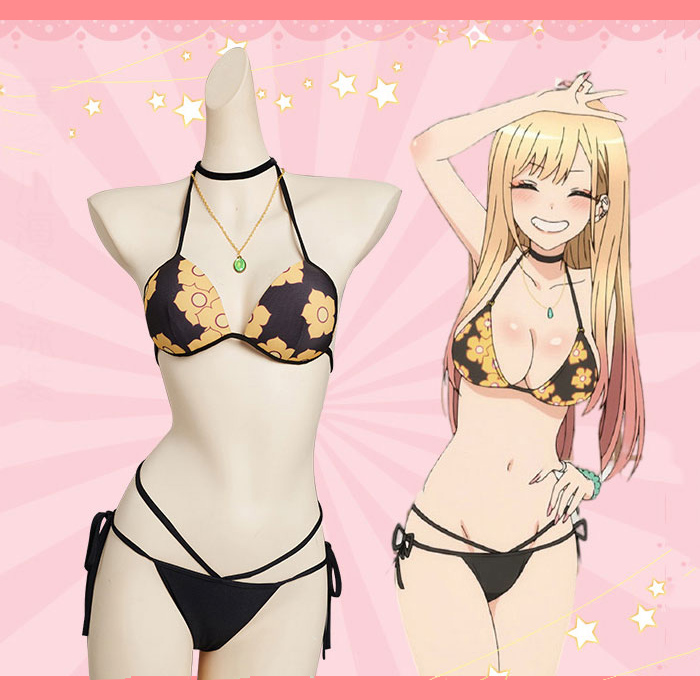 その着せ替え人形はこいをする　喜多川海夢　セクシー水着　スパンデックス　アクセ付け　コスプレ　