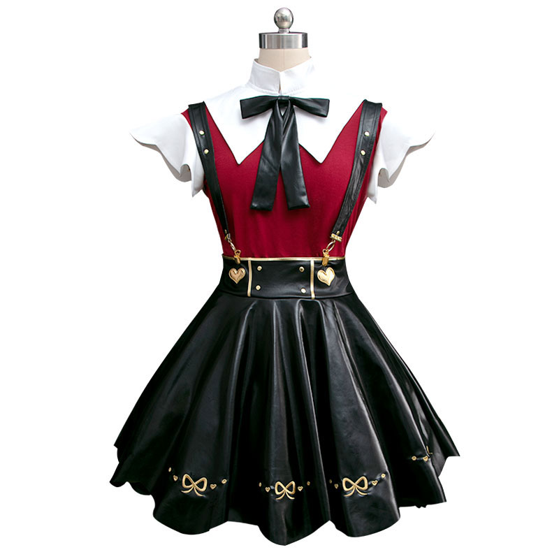 needy girl overdose あめちゃん レザー　刺しゅう　コスプレ衣装　ジャンスカ　セット