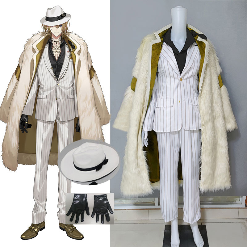 Vtuber にじさんじ　Luca Kaneshiro　ルカ・カネシロ　コスチューム　マフィア　毛皮コート　オーバーコート　紳士服　洋服　