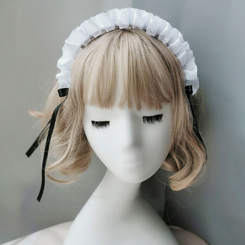 メイドパーツ　頭飾り　Lolita風　リボン　可愛い　萌え萌え　コスプレ道具　アクセ　日常可　