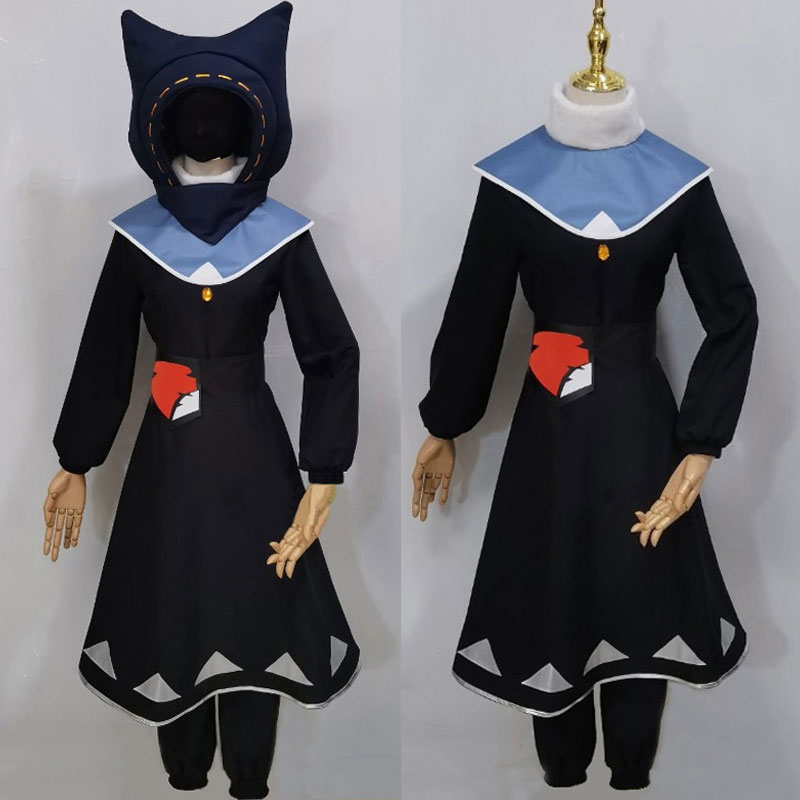 Sky星を紡ぐ子どもたち　猫耳　コスチューム　黒ケープ精霊　猫帽子　ワンピース　