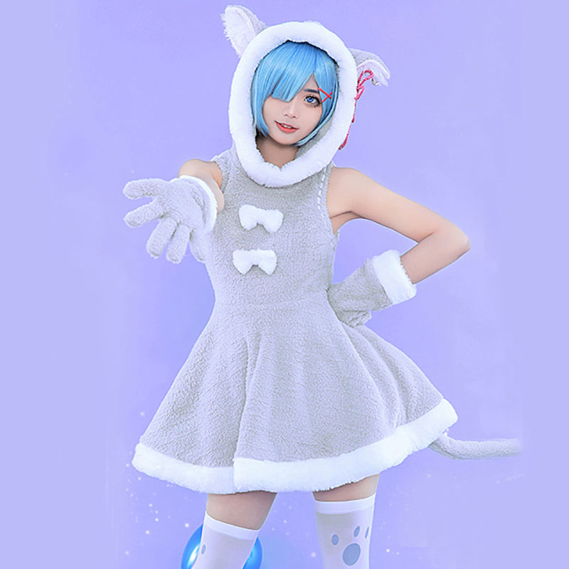 Re:Zero　Re:ゼロから始める異世界生活　Rem　レム　コスチューム　パック　猫　ふわふわ　精霊　ドール服　