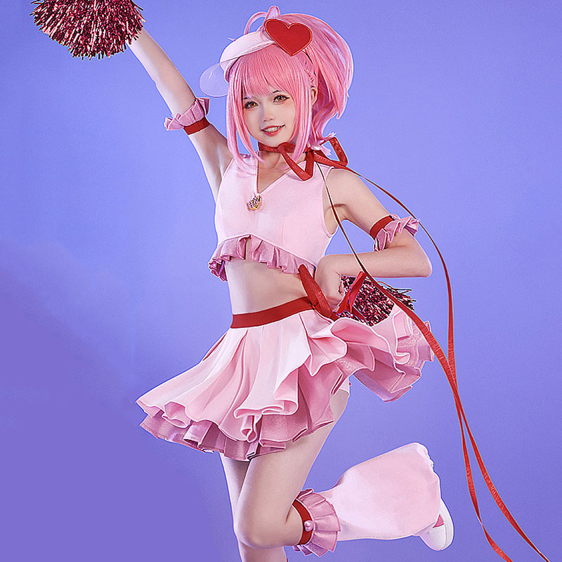 しゅごキャラ！ Joker　日奈森 あむ（ Hinamori Amu ）　Amulet Heart　ハート　コスチューム　・　ピンク　チアリーディング　