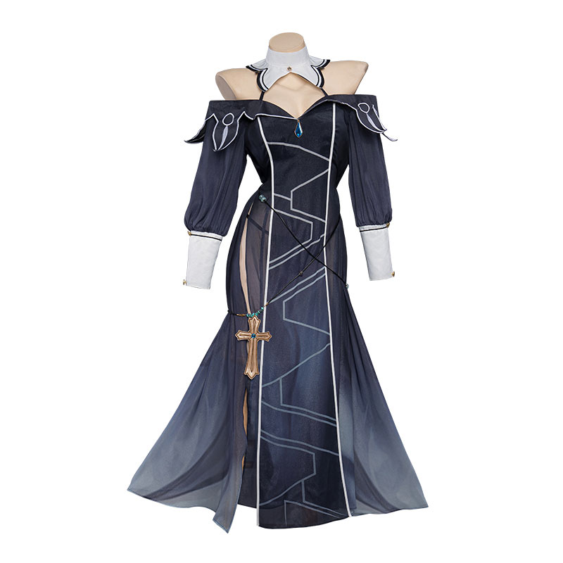 予約商品　デート・ア・ライブ　Date a Live　本条二亜（ほんじょう　にあ）　グラデーション色　シフォン　コスチューム　精霊　シスター服　