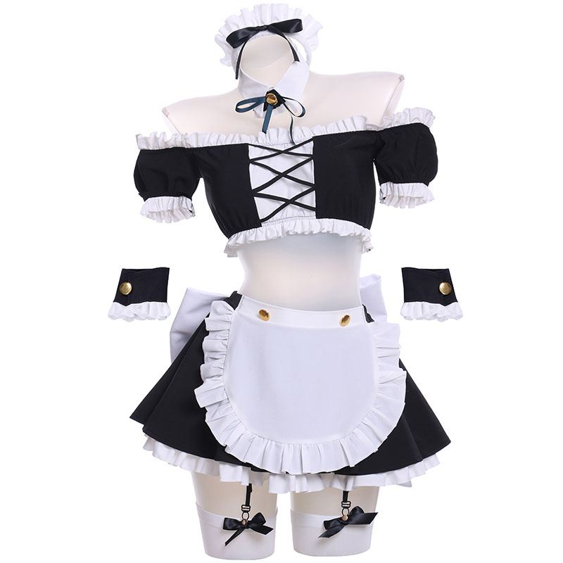 デート・ア・ライブ　Date a Live　本条二亜（ほんじょう　にあ）　くろ＋白　可愛い　コスチューム　精霊　メイド服　