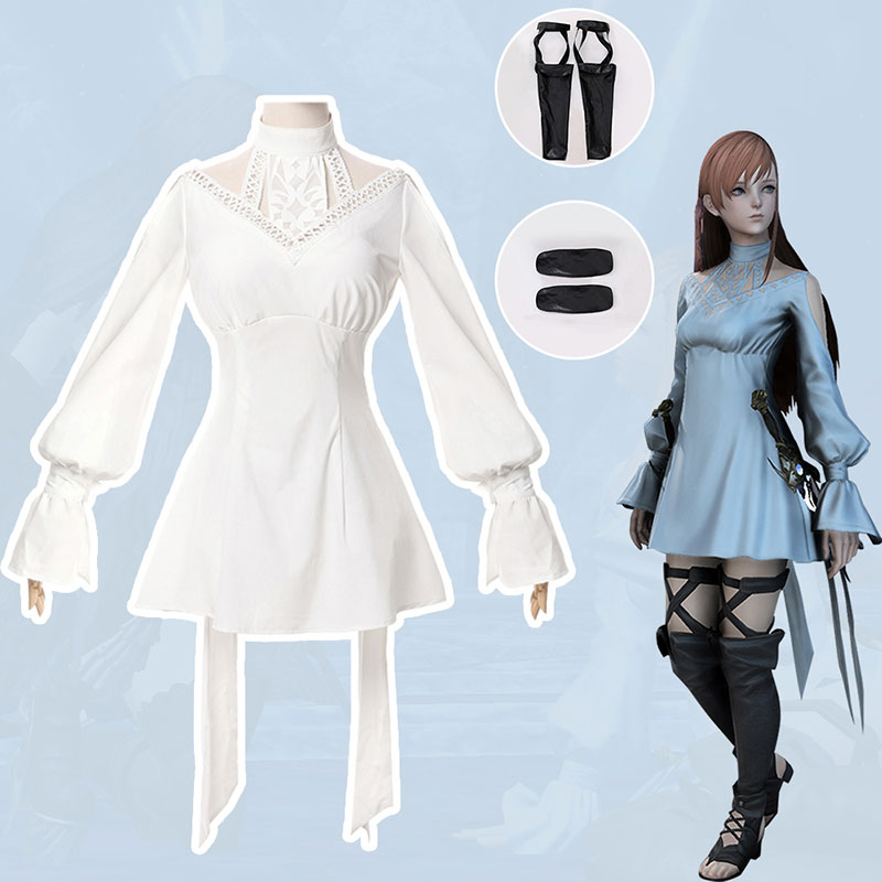 ファイナルファンタジ　FINAL FANTASY　リーン　Ryne　光のみこ　コスチューム　シフォン　ワンピース　