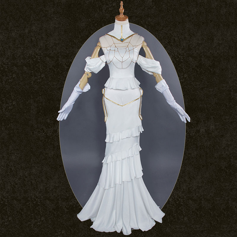 予約商品　オーバーロード　OVERLORD　アルベド(Albedo)　純白　コスチューム　礼服　ドレス