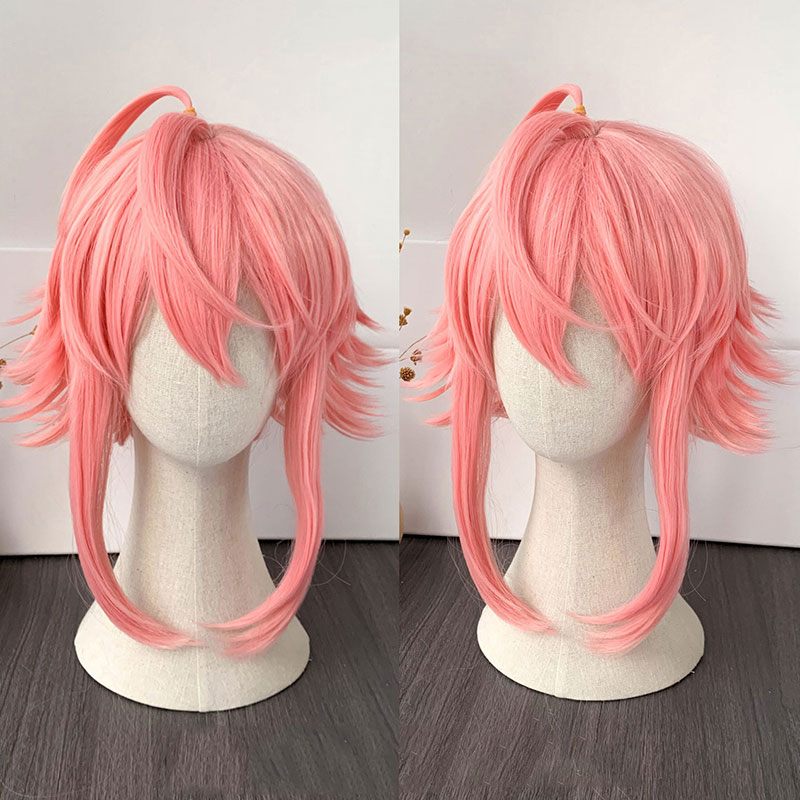 あんさんぶるスターズ! Ensemble Stars!　姫宮桃李（ひめみやとうり）　短髪　特製髪形　コスプレ　ウイッグ　ピンク　