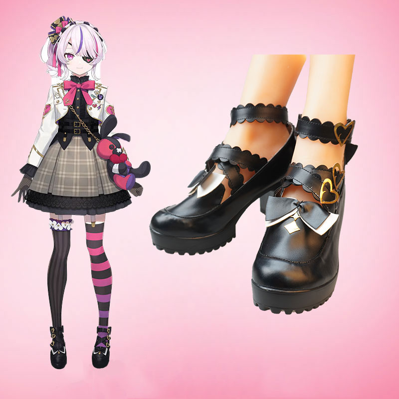 Vtuber NIJISANJI  にじさんじ　Maria Marionette　革　lolita　可愛い　コスプレ　靴　ゴスロリ　
