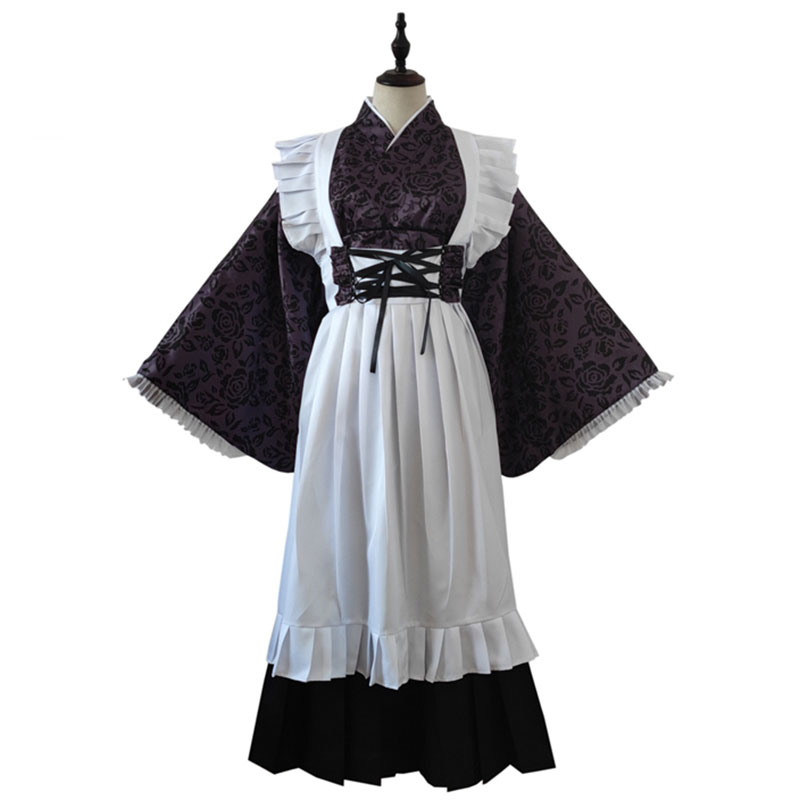 その着せ替え人形は恋をする　喜多川海夢（きたがわ　まりん）　ロングメイド服　和風　コスチューム　メイド服　バラー模様　