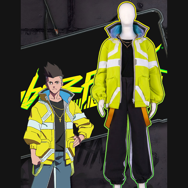 サイバーパンク エッジランナーズ　CYBERPUNK EDGERUNNERS　デイビッド・マルティネス　David　ウィンドブレーカー　コスチューム　フルセット　スポーツウェア　