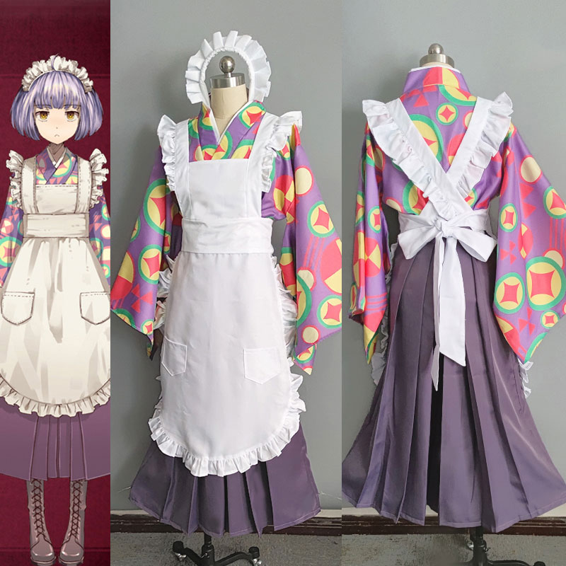 誰ソ彼ホテル　塚原音子（つかはら　ねこ）　エプロン　捺染　コスチューム　和風メイド　和服　