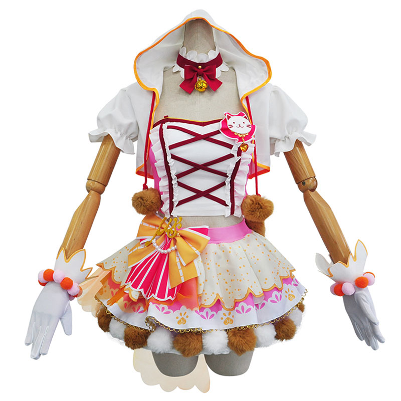 ラブライブ！lovelive! 高坂穂乃果　ネコ　ツインテール　アーケード　コスチューム　萌え　歌服　　ロリータ　