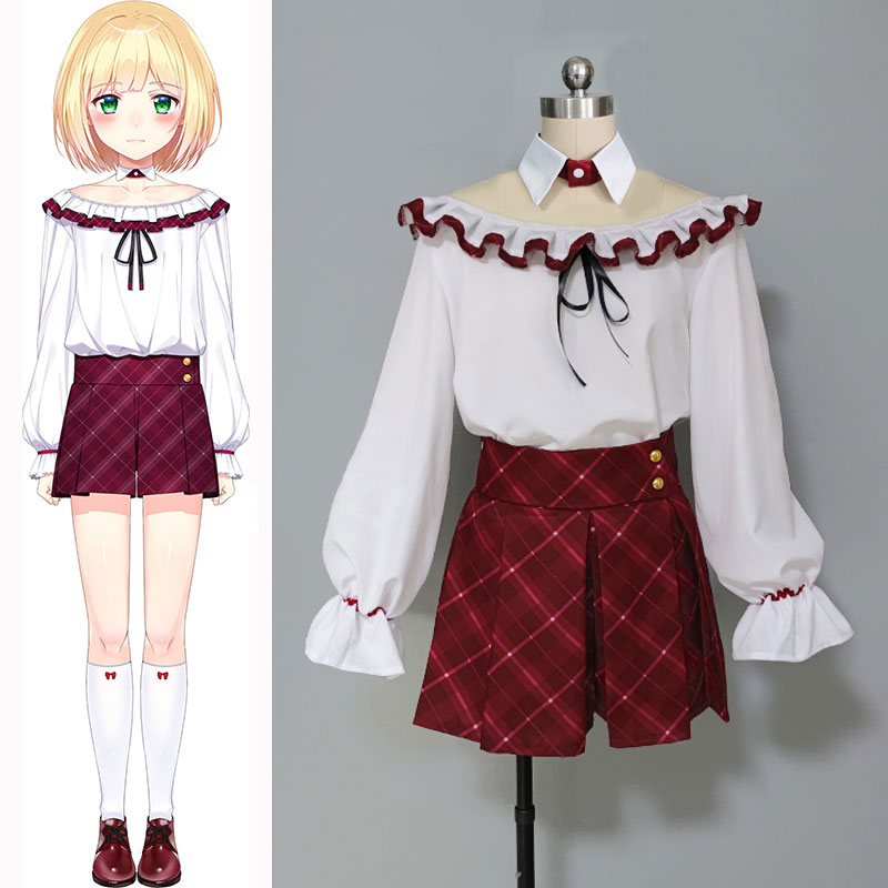にじさんじ　vTuber 铃谷秋　アキくんちゃん　可愛い　キャンパス　 スーツ コスプレ　コスチューム デジタルアイド