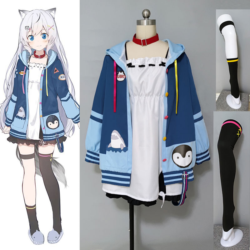 狛井あおい HKVtuber 可愛い ロリータ コスプレ キャンパス コスチューム