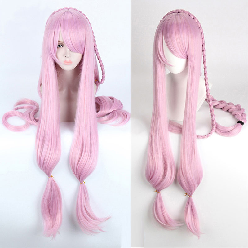 グランブルーファンタジー　ナルメア　長髪　特製色　コスプレ　ウイッグ　ピンク＋パープル　