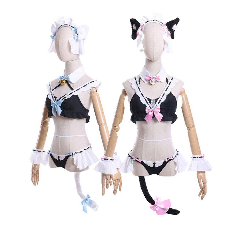 ネコぱら ショコラ バニラ 可愛い　猫耳　水着 コスチューム　メイド