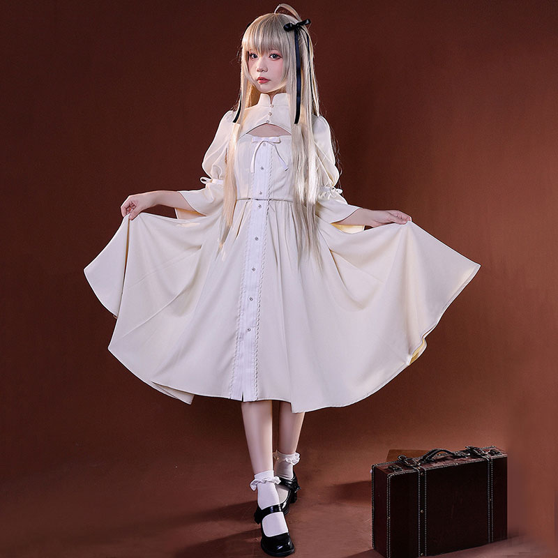 ヨスガノソラ　ソラ・カスガノ  (Sora Kasugano)　普段着　洋装　白スカート 仙女風 コスプレ　