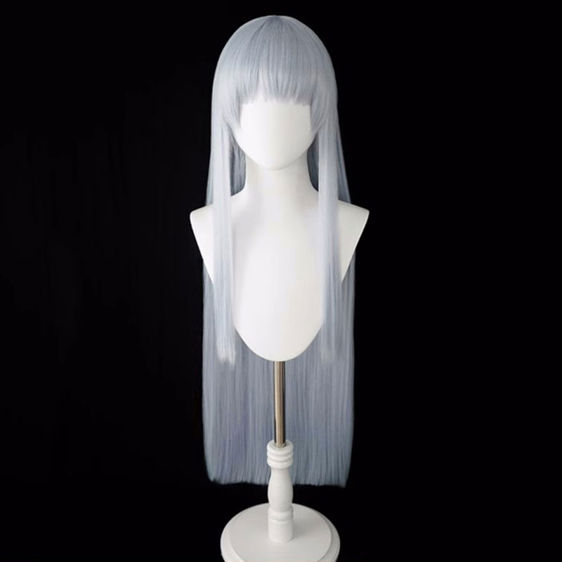 ブルーアーカイブ-Blue Archive- 生塩ノア　かつら コスプレウィッグ ライトブルー  ロングヘア  ストレートヘア