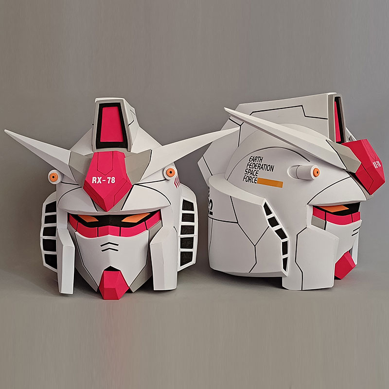 機動戦士ガンダムシリーズ  RX-78 ガンダム  ヘルメットコスプレ道具　サメ ヘルメット かこいい　機械風 クリスマス プレゼント