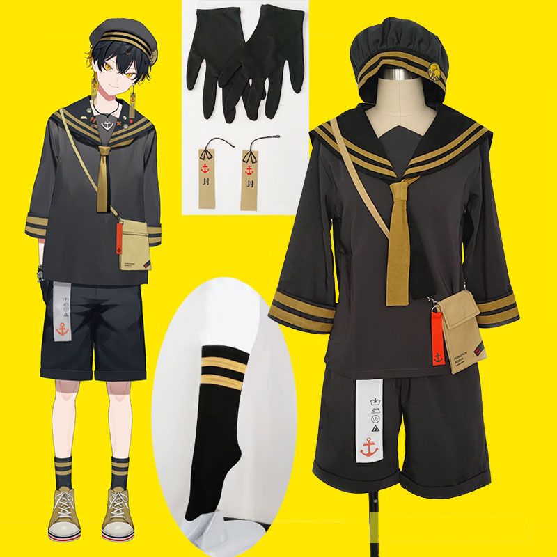ホロスターズ　Holostars　UPROAR!! セーラー服 キャンパス風 夜十神封魔 2022夏衣装