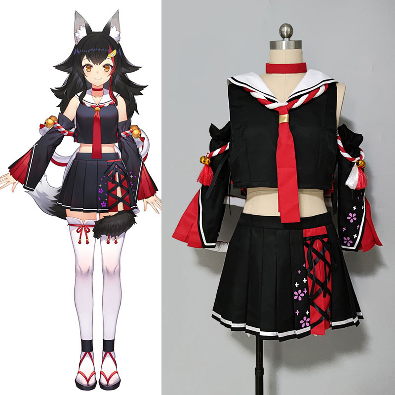 ホロライブ　hololive　大神ミオ おおかみ みお 和服 　　和風　萌え　可愛い 着物