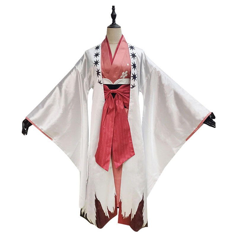 文豪ストレイドッグス　泉鏡花（いずみ きょうか）　和服　蝶結び　ピンーく　和服　コスプレ衣装　ガーリッシュ　　きれい　かわいい