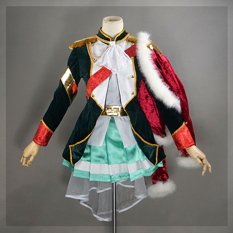 少女☆歌劇 レヴュースタァライト　聖翔音楽学園　キャラクター　 露崎まひる 　制服 コスプレ衣装　浅緑 　キャンパス風　蝶結び　スーツ