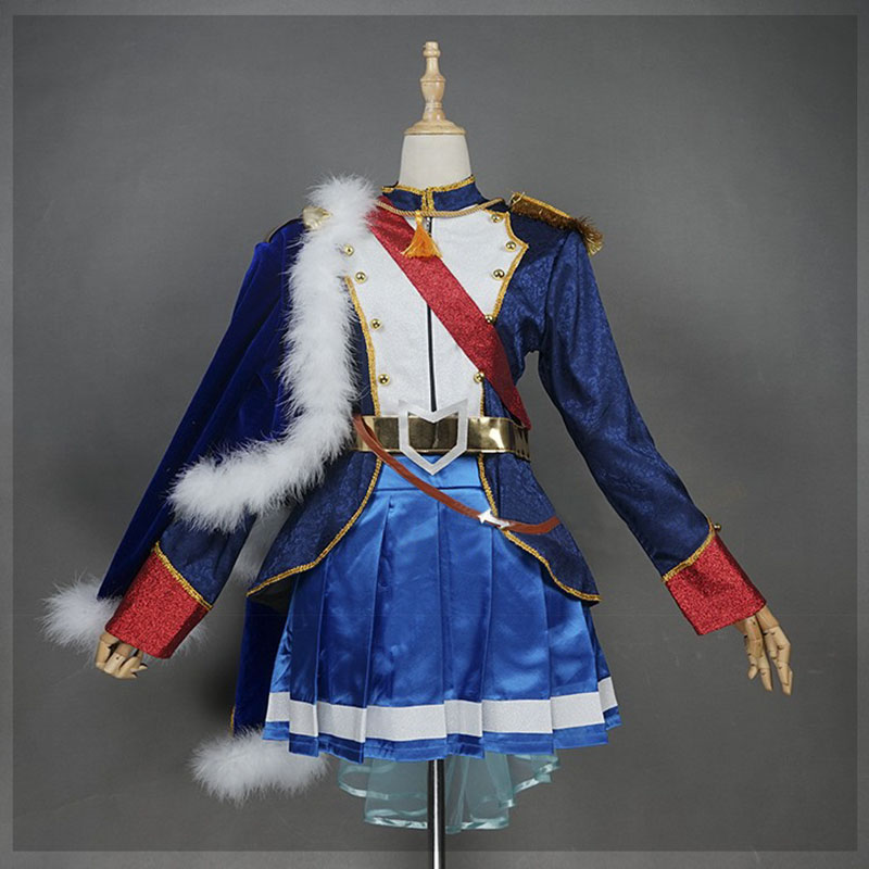少女☆歌劇 レヴュースタァライト　キャラクター　 神楽ひかり  制服 聖翔音楽学園　キャンパス風　コスプレ衣装　ブルー　スーツ