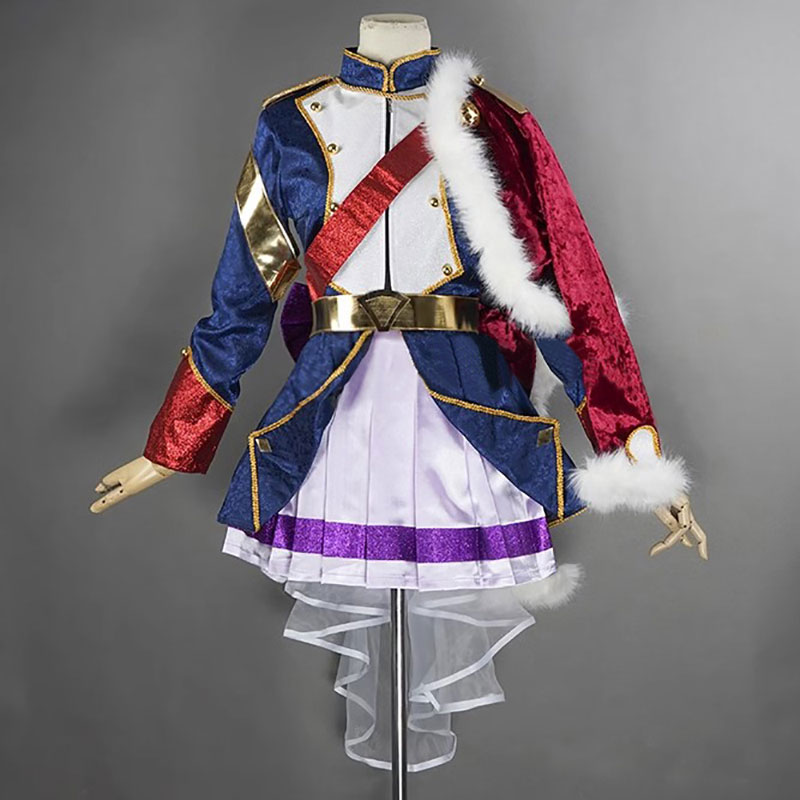 少女☆歌劇 レヴュースタァライト　キャラクター　 石動双葉 　制服  聖翔音楽学園　キャンパス風　コスプレ衣装　スーツ  ムラサキ　