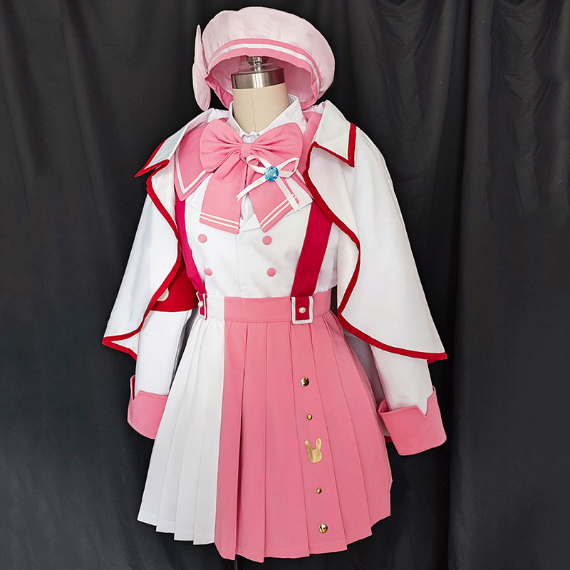 にじさんじ　月ノ美兎　スーツ　ミニスカート　ピンク色　コスプレ衣装