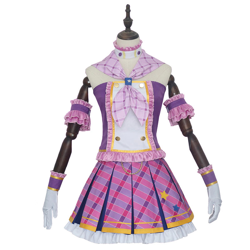 アイカツスターズ！紫吹蘭　ステージ服　衣装　コスプレ　イベント　スーツ