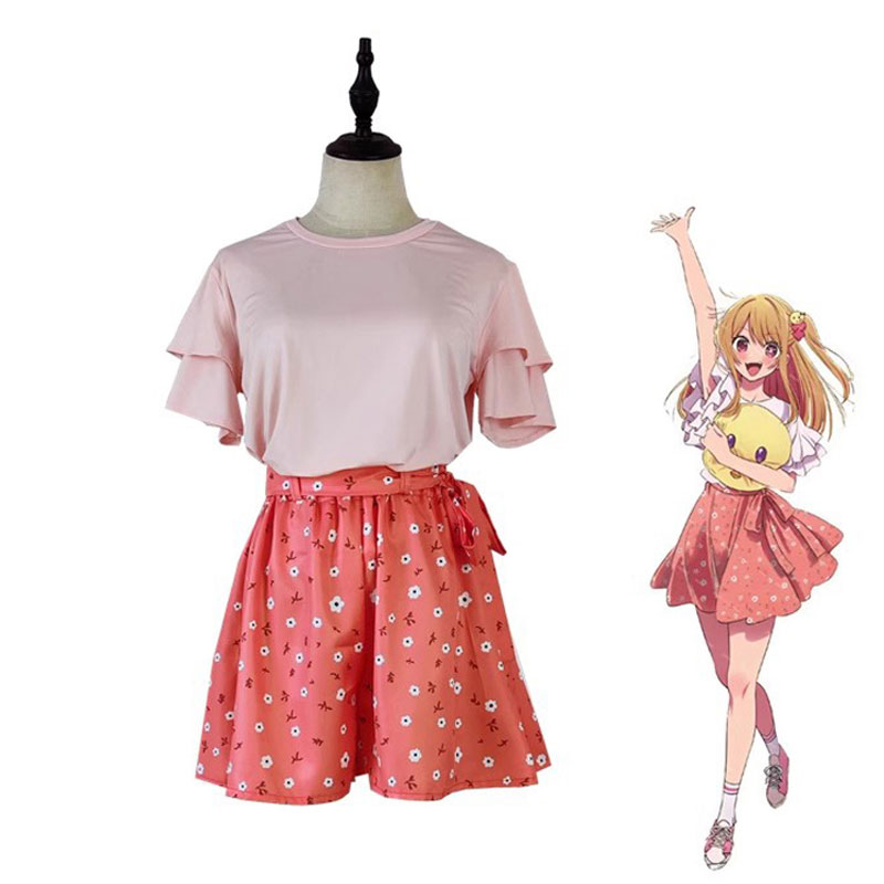 推しの子　星野ルビー　キャラクター　コスプレ衣装　夏服　Ｔシャツ　アニメ　演出服