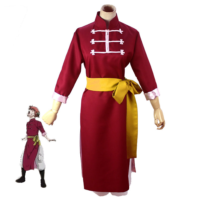 銀魂　ぎんたま　神楽　かぐら　コスプレ衣装　コスチューム　赤い　レッド　和風　日常可
