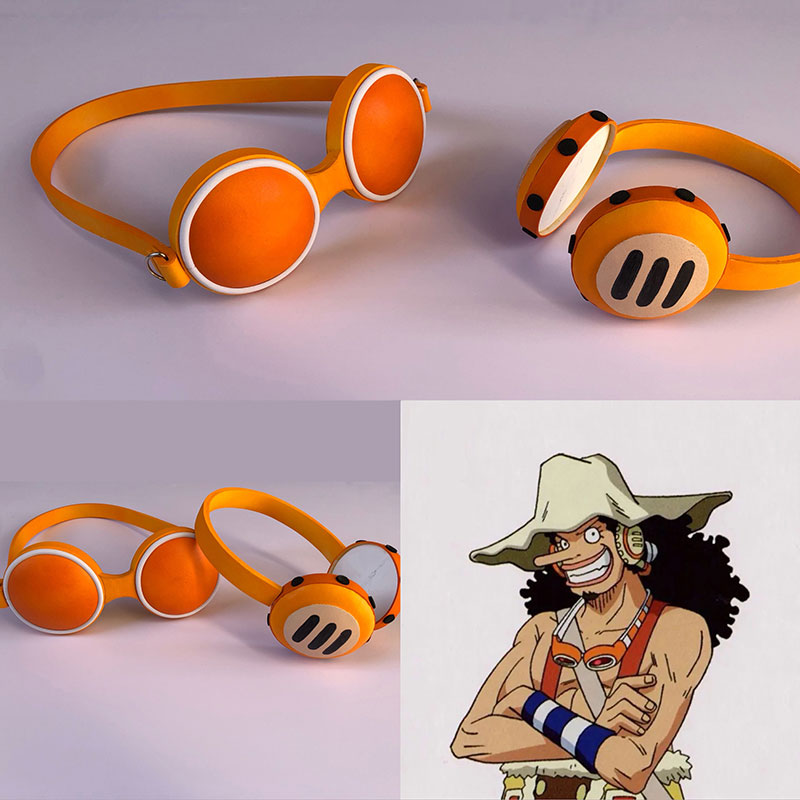 ワンピース　ONEPIECE　ウソップ　海賊　イヤホン　メガネ　コスプレ道具　耳飾り　こすぷれ小物