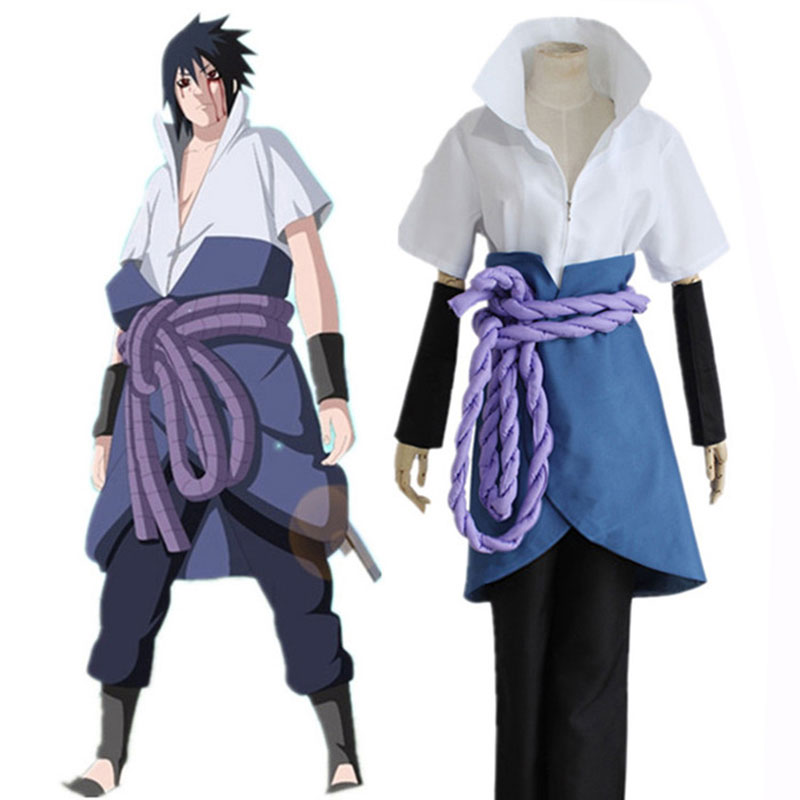 NARUTO-ナルト-　NARUTO　うちはサスケ　四代　コスプレ衣装　忍者　カッコイイ　コスチューム　全セット