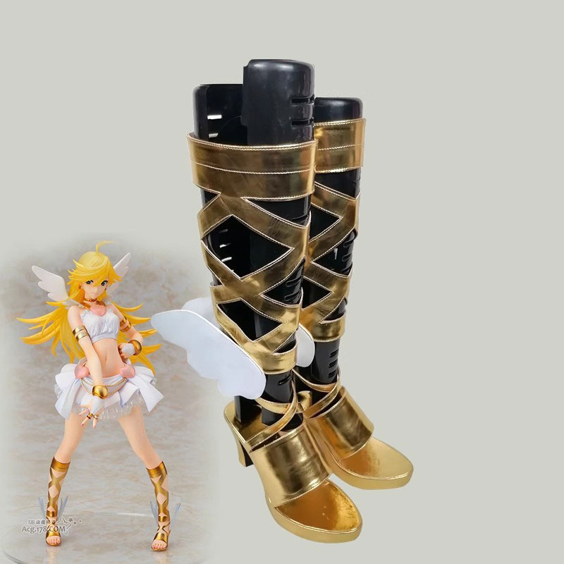 パンティ&ストッキングwithガーターベルト　アナーキー・パンティ　靴　ゴールド　派手　ブーツ　コスプレ用