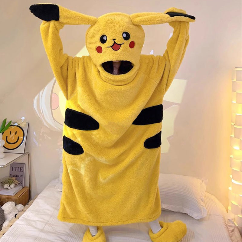 ポケモン　ピカチュウ　部屋着　着ぐるみ　プレゼント　男女兼可　可愛い　暖かい