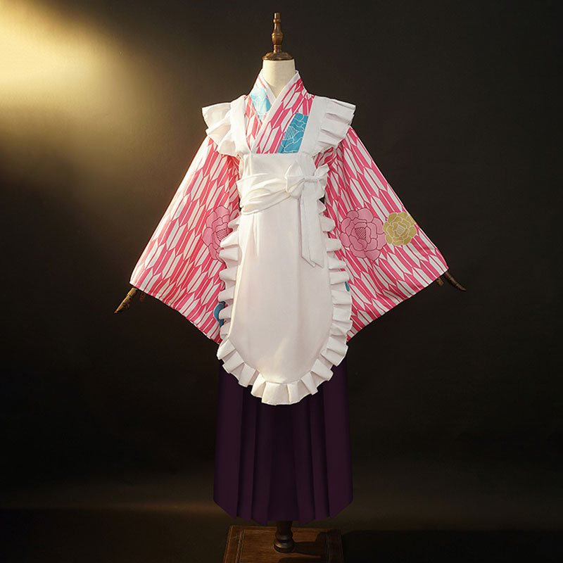 ぼっち・ざ・ろっく!　後藤ひとり　コスプレ衣装　和風メイド服　ぼっちちゃん　喫茶店　変装　矢羽根　