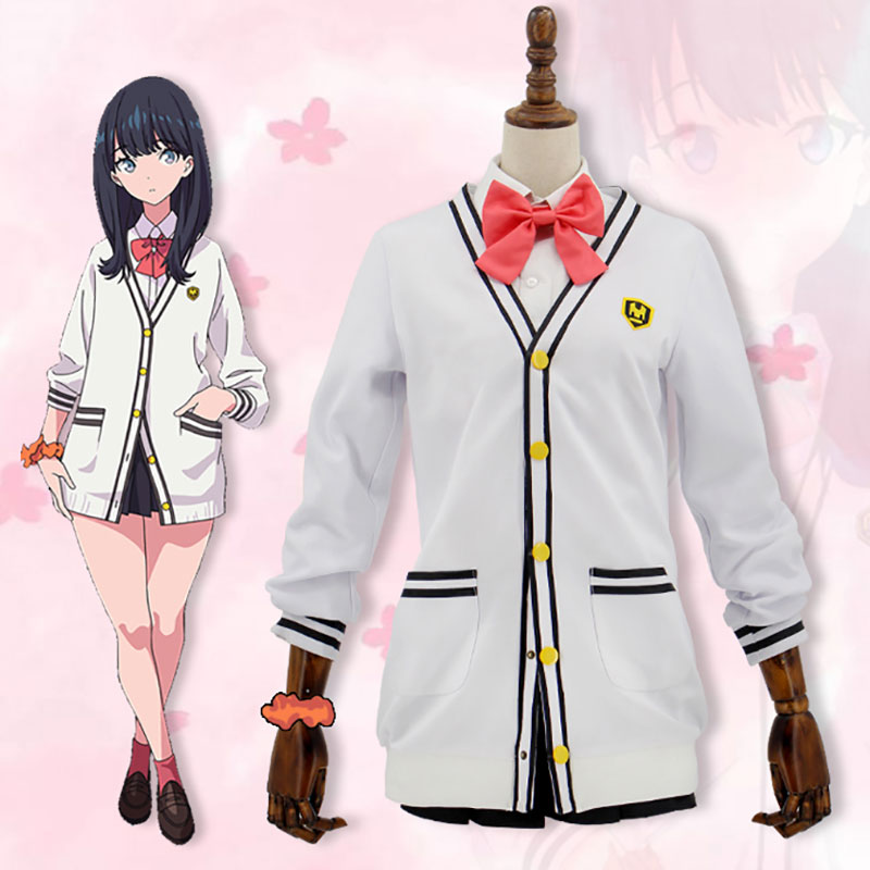 SSSS.GRIDMAN　グリッドマン　宝多六花　コスプレ衣装　コスチューム　制服　かわいい　ホワイト　仮装