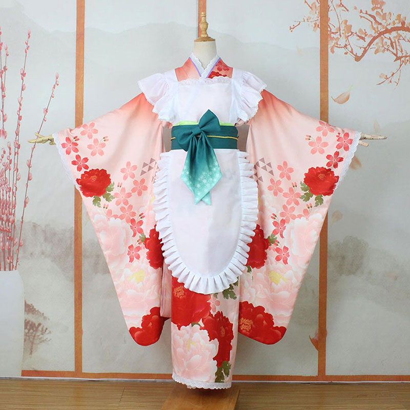 ホロライブ　Ceres Fauna　コスプレ衣装　和風　Vtuber　着物　メイド　セレス?ファウナ　仮装