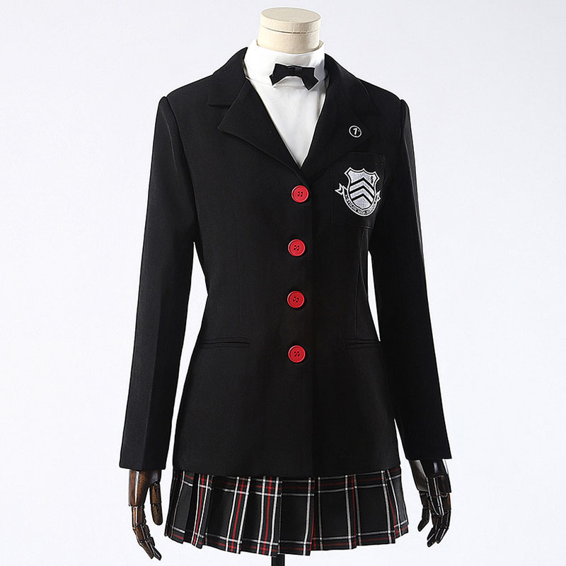 ペルソナ5　芳澤かすみ　コスプレ衣装　ザ?ロイヤル　私立秀尽学園　制服風　コスチューム　ブラック