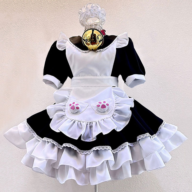 メイド服 コスプレ衣装 撮影 コスチューム 大きな鈴 かわいい