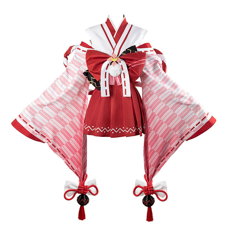 ホロライブ hololive Vtuber  百鬼あやめ コスプレ衣装 スカート 巫女服 かわいい コスチューム